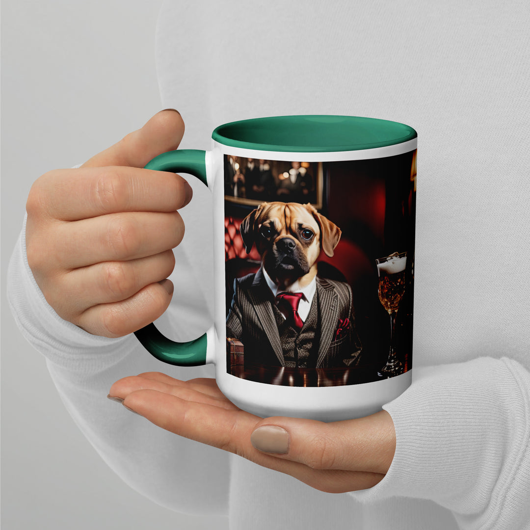 Puggle General- Mug with Color Inside v12