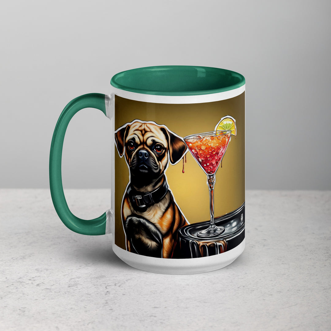 Puggle General- Mug with Color Inside v17