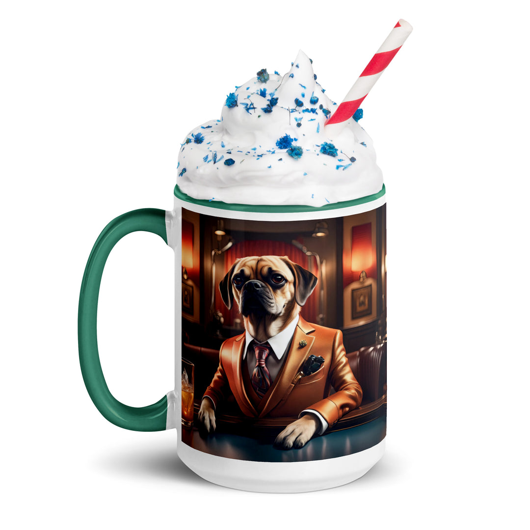 Puggle General- Mug with Color Inside v18