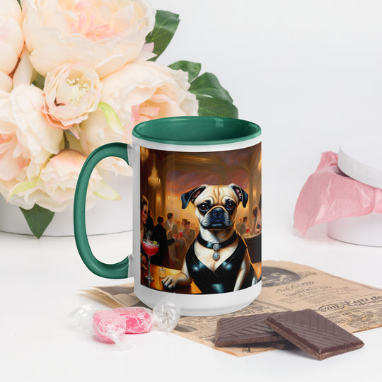 Puggle General- Mug with Color Inside v19