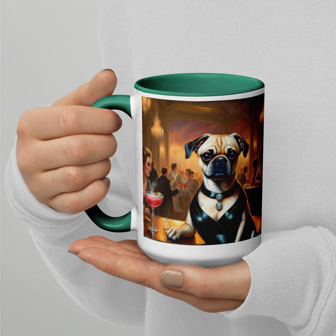 Puggle General- Mug with Color Inside v19