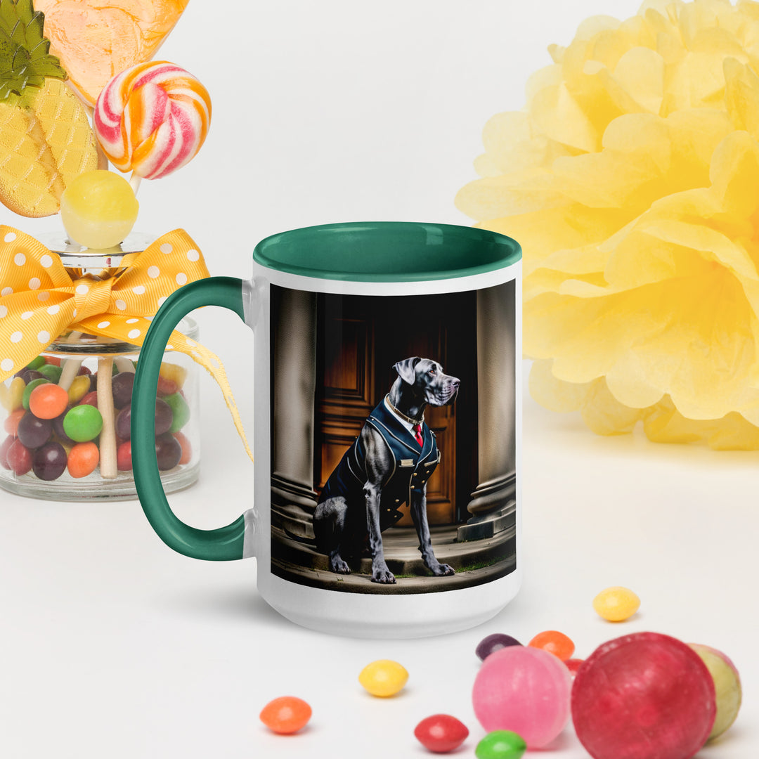 Great Dane- Mug with Color Inside v4