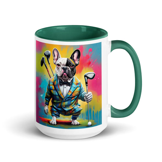 Mug with Color Inside-French Bulldog V2