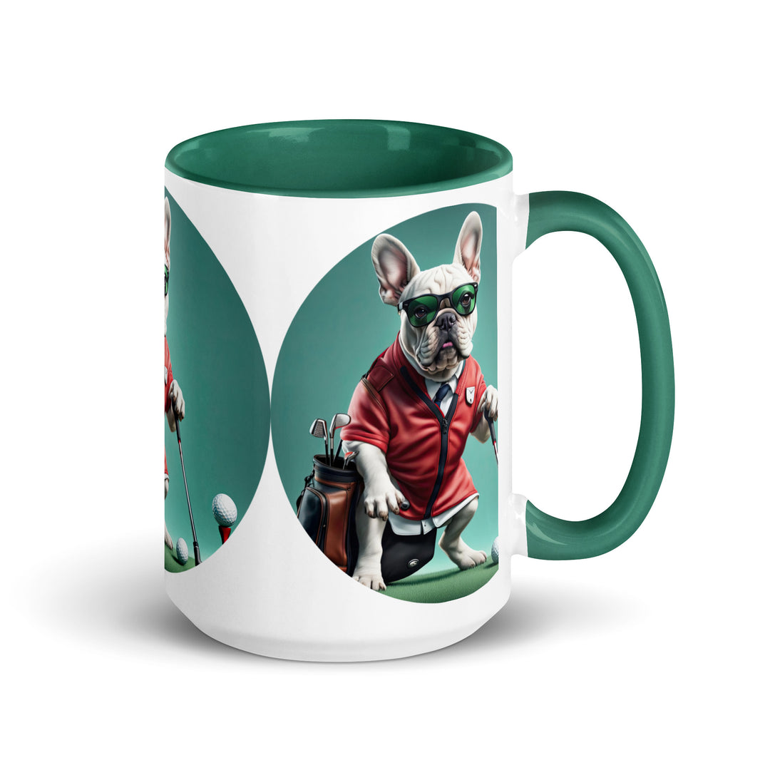 Mug with Color Inside-French Bulldog V4