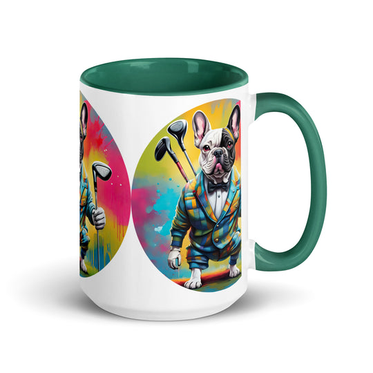 Mug with Color Inside-French Bulldog V5