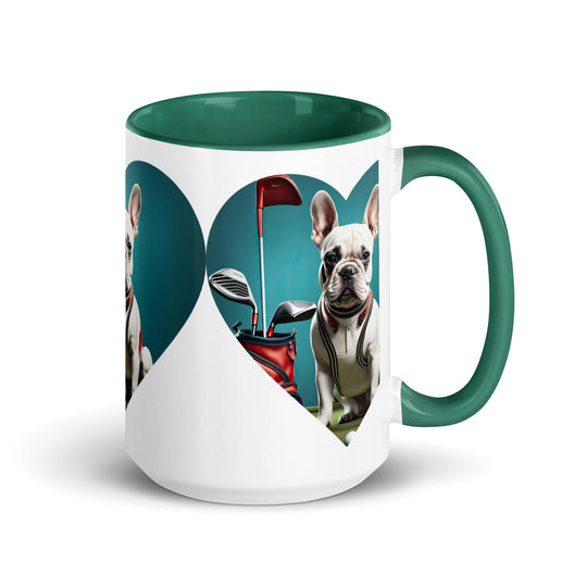 Mug with Color Inside-French Bulldog V7