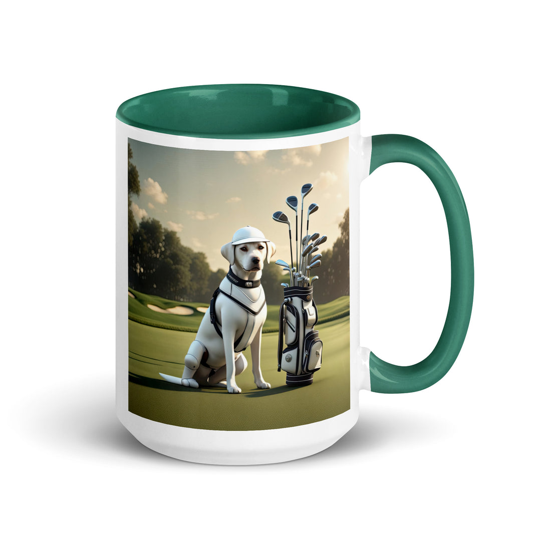 Mug with Color Inside-Labrador Retriever Golfer V5