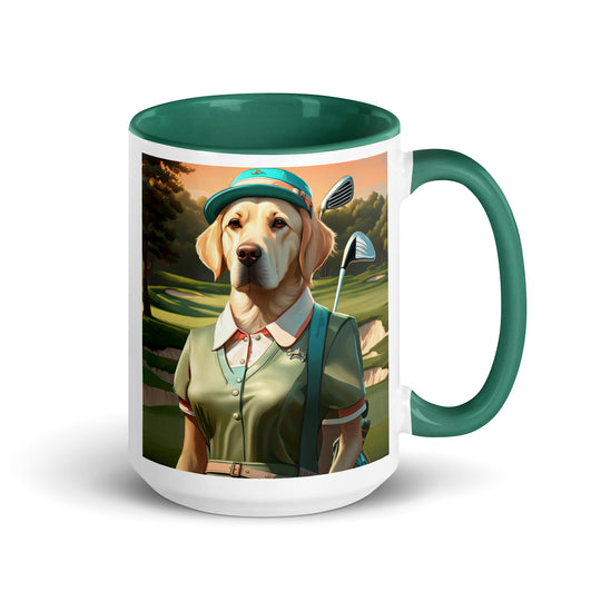 Mug with Color Inside-Labrador Retriever Golfer V15