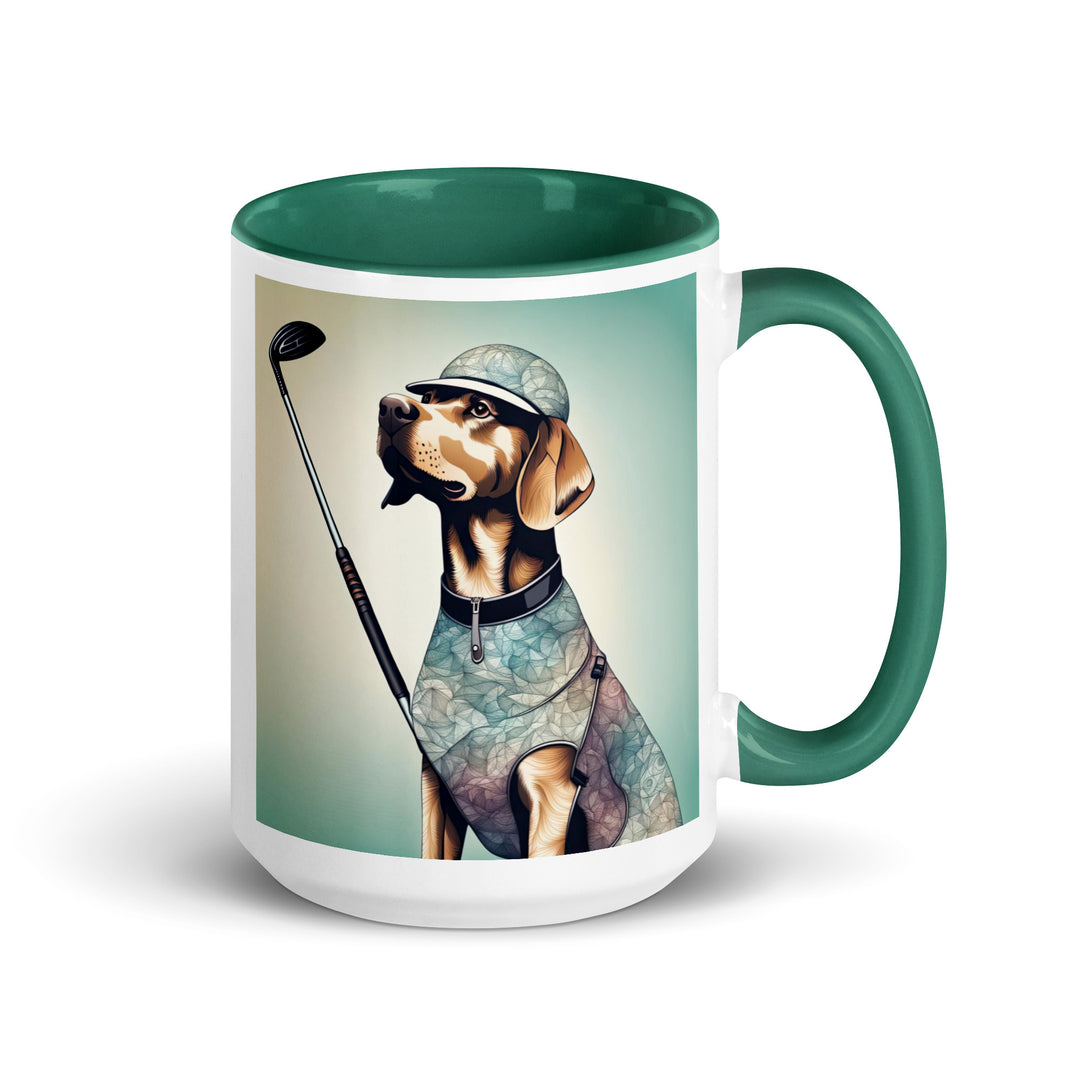 Mug with Color Inside-Labrador Retriever Golfer Labrador Retriever Golfer V18