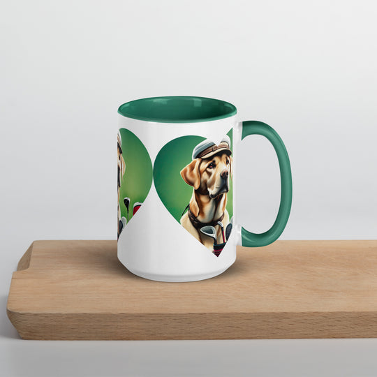 Mug with Color Inside-Labrador Retriever Golfer V26