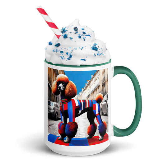 Poodle- Mug with Color Inside