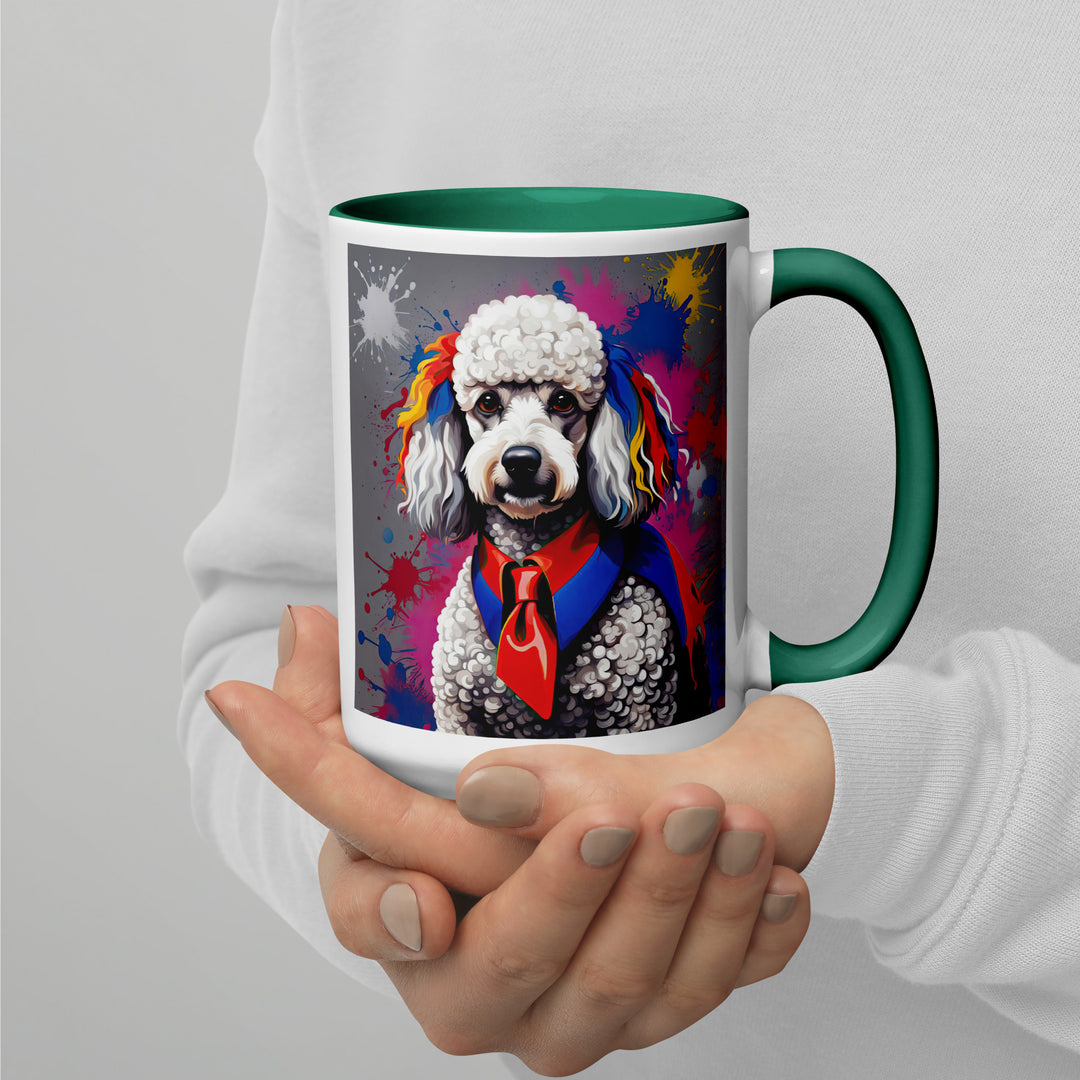 Poodle- Mug with Color Inside v4