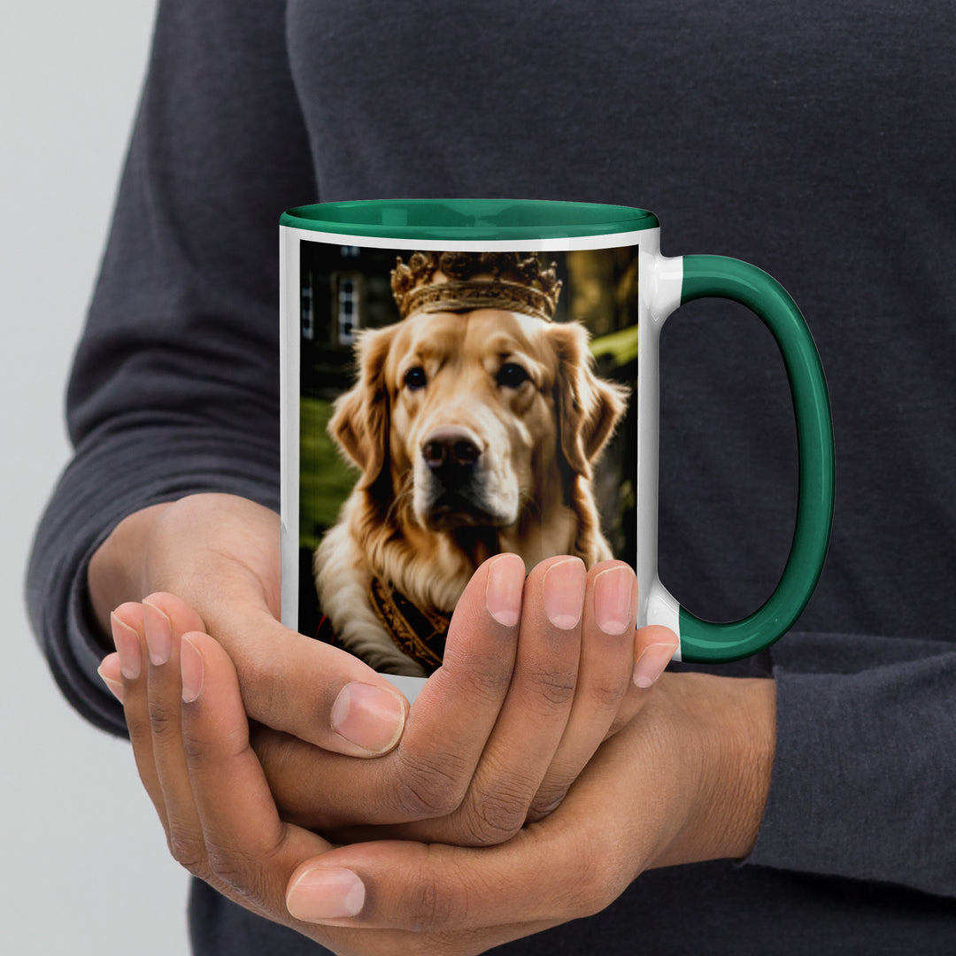 Golden Retriever- Mug with Color Inside V2