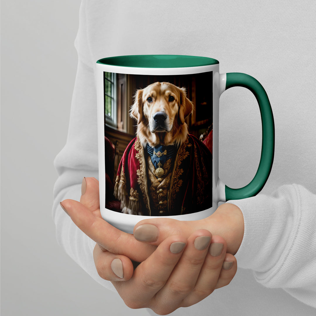 Golden Retriever- Mug with Color Inside V3