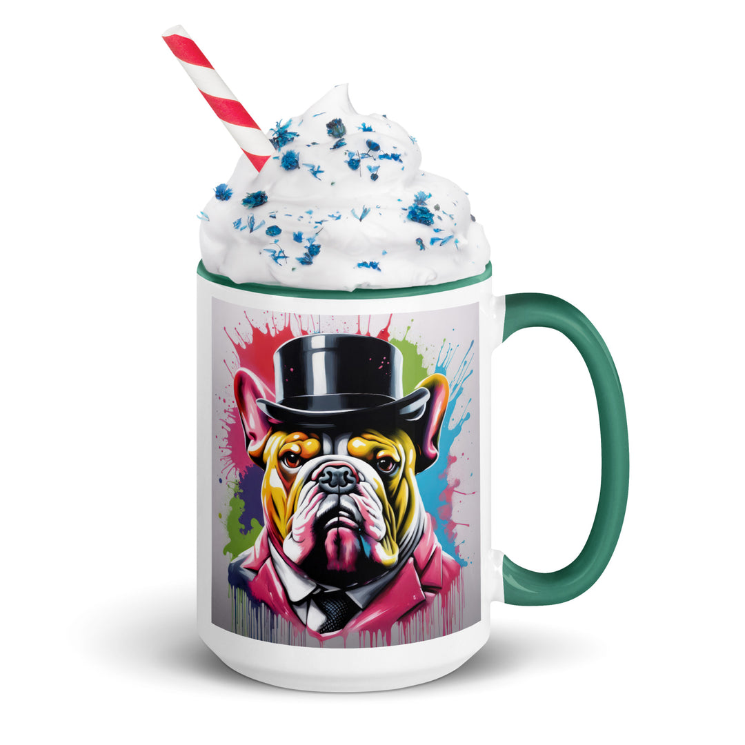 Bulldog- Mug with Color Inside v2