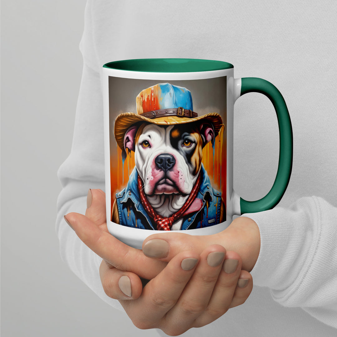 American Bulldog- Mug with Color Inside