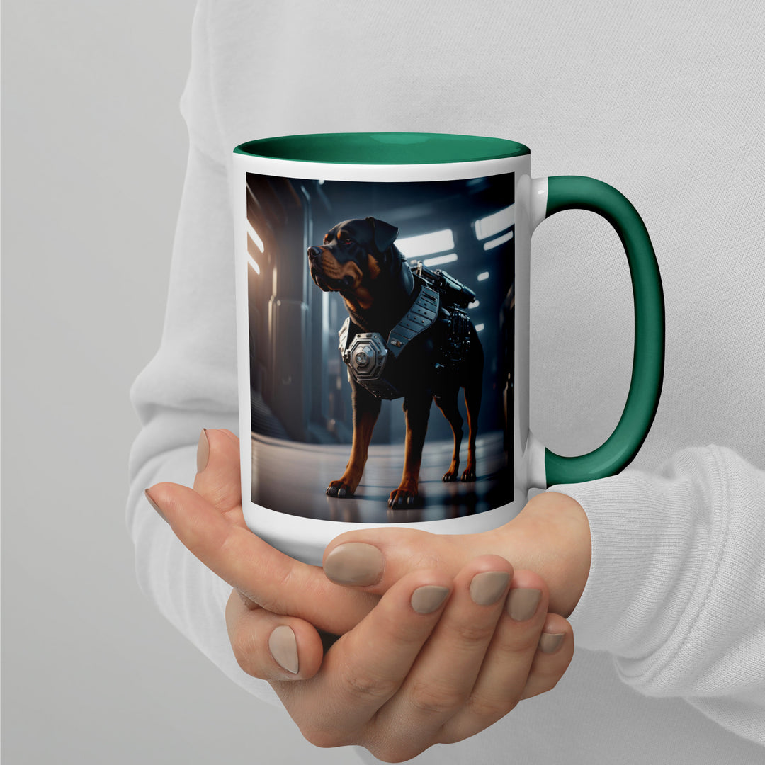 Rottweiler- Mug with Color Inside v2