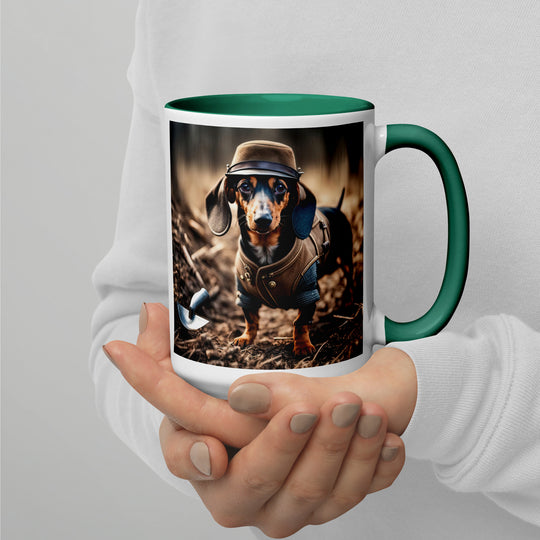 Dachshund- Mug with Color Inside