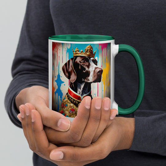 German Shorthaired Pointer- Mug with Color Inside