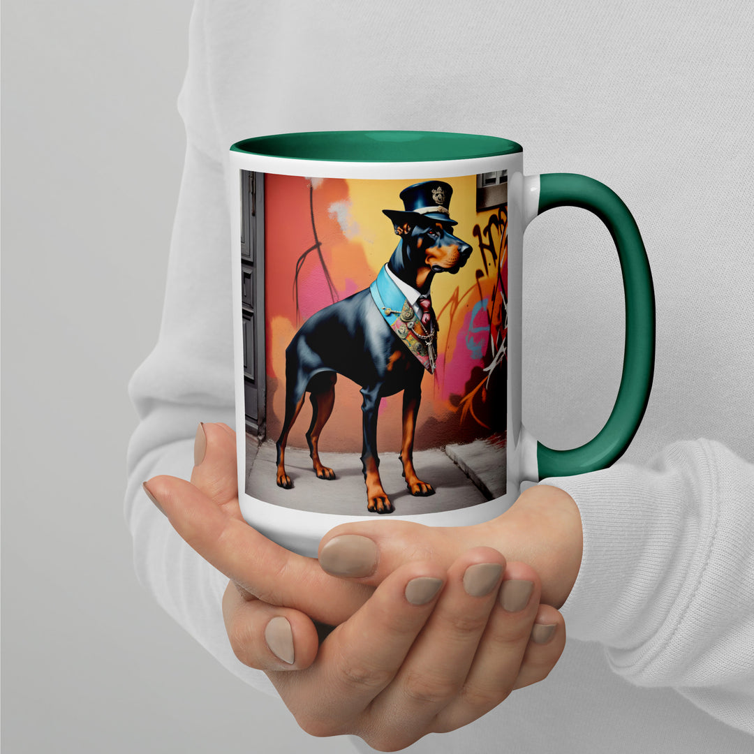 Doberman Pinscher- Mug with Color Inside