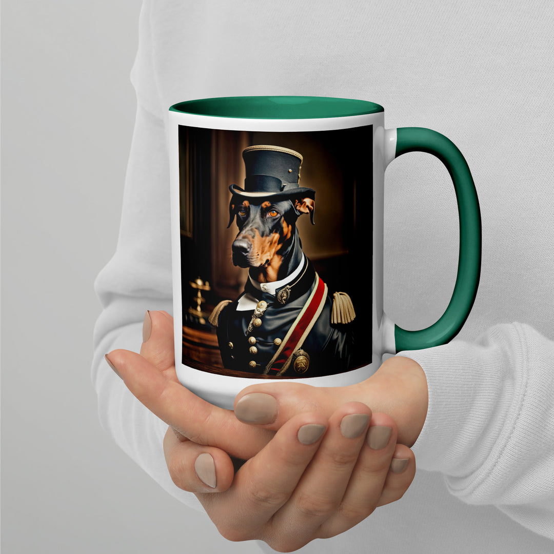 Doberman Pinscher- Mug with Color Inside v2