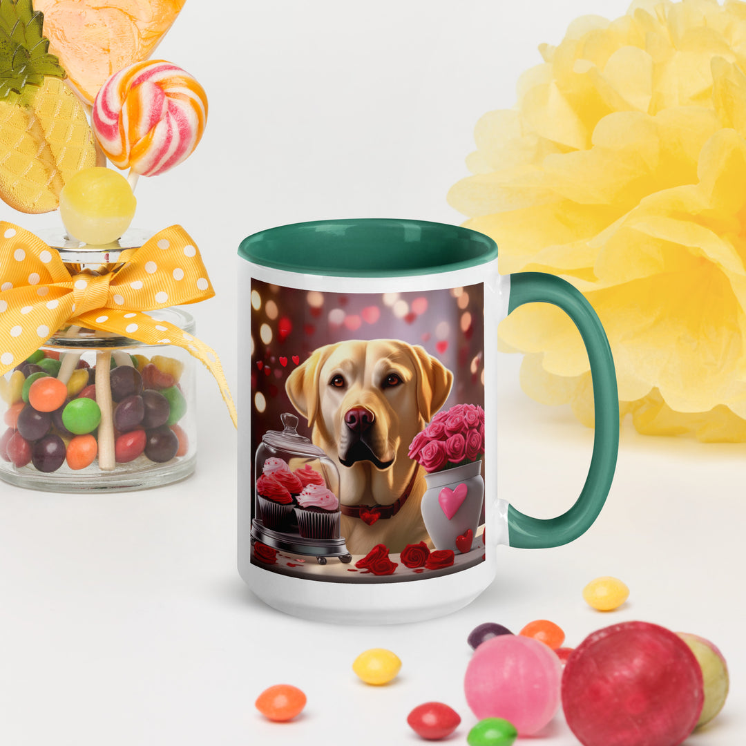 Labrador Retriever Romantic- Mug with Color Inside v2