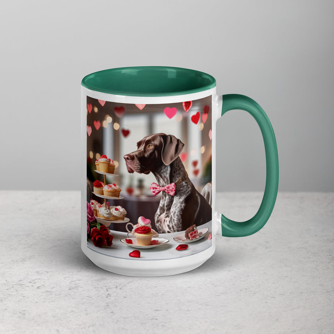 German Shorthaired Pointer Romantic- Mug with Color Inside