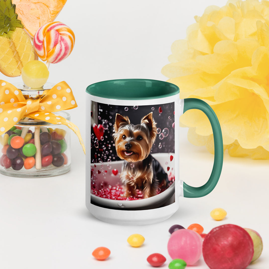 Yorkshire Terrier Romantic- Mug with Color Inside