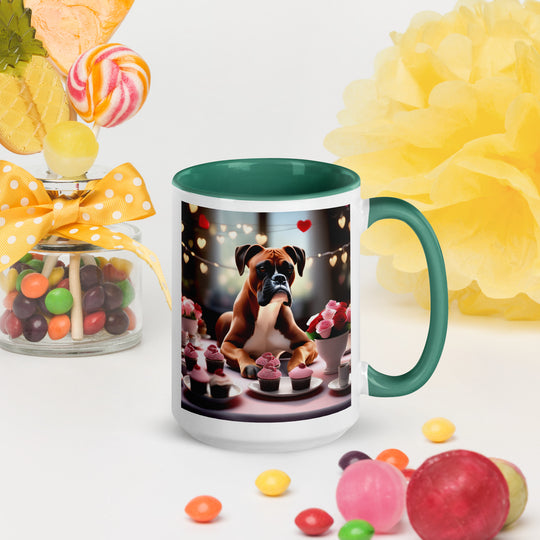 Boxer Romantic- Mug with Color Inside v2