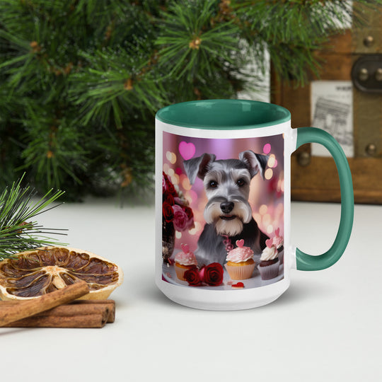 Miniature Schnauzer Romantic- Mug with Color Inside