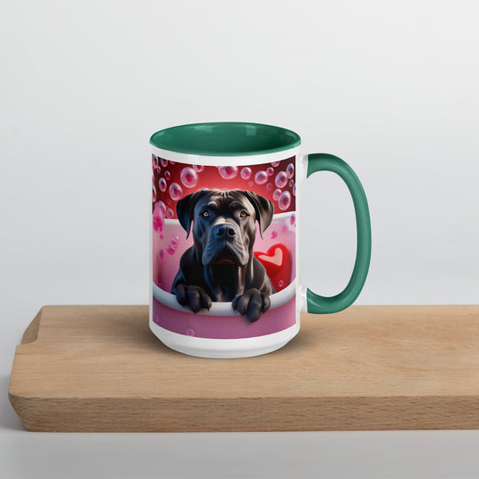 Cane Corso Romantic- Mug with Color Inside