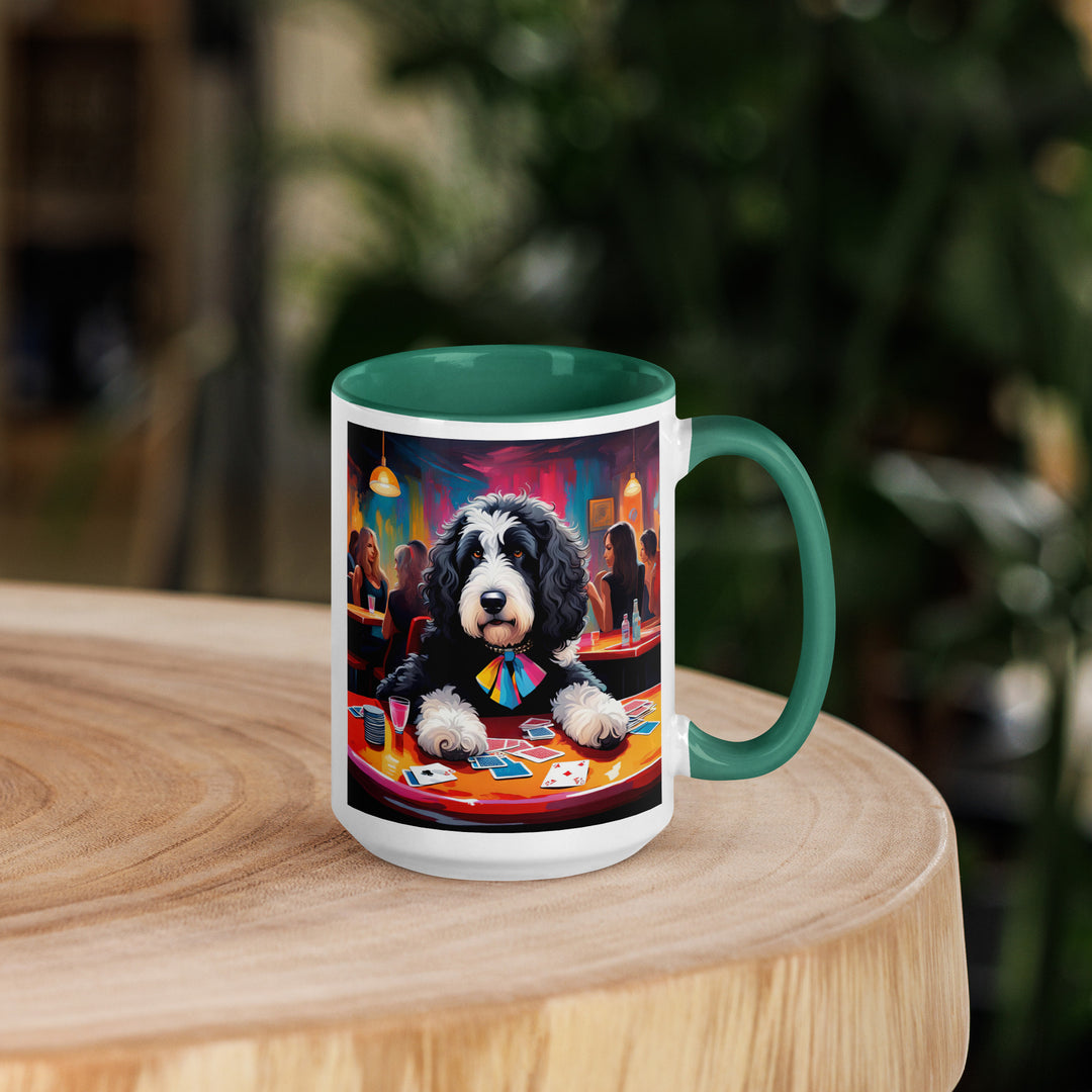 Bernedoodle General- Mug with Color Inside v5