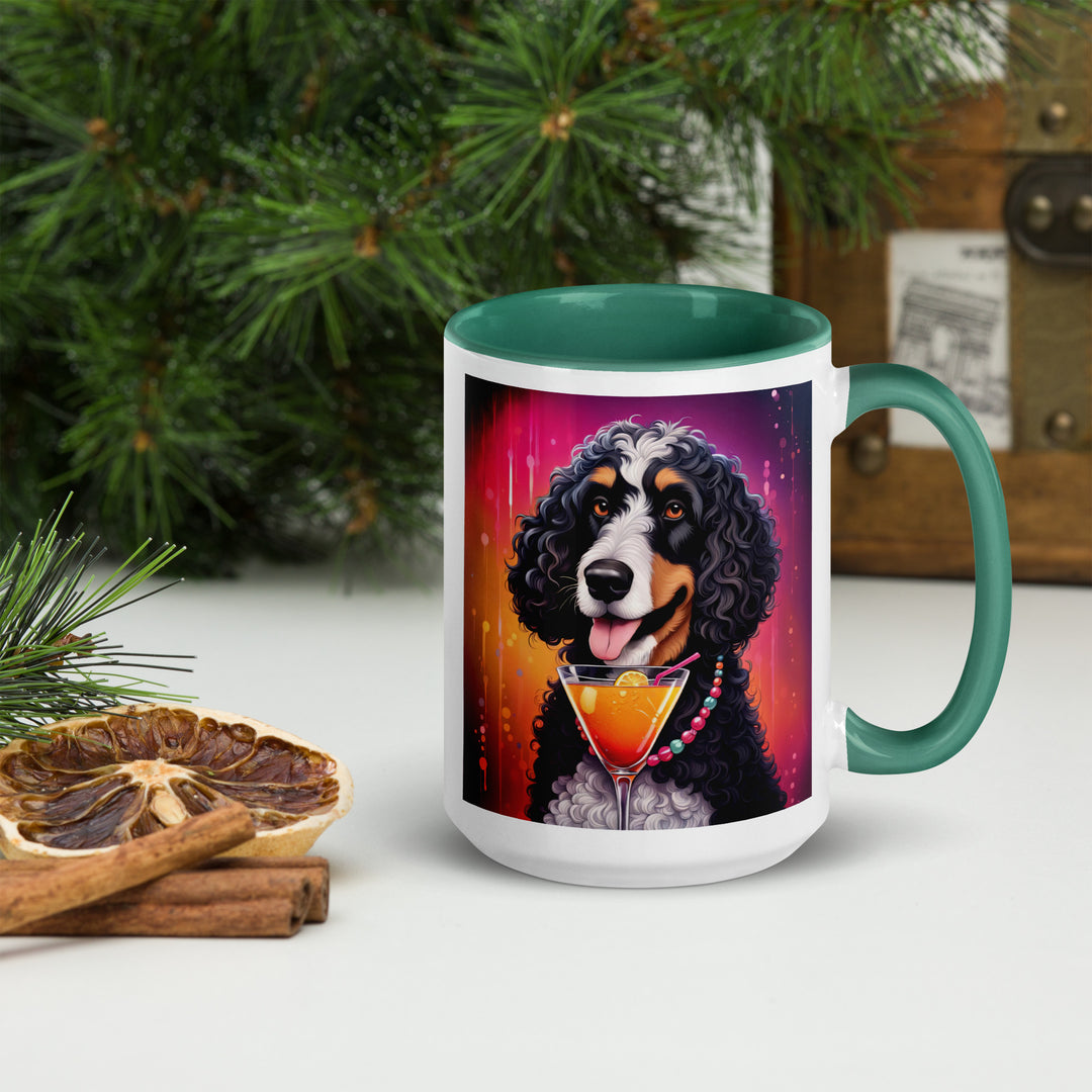 Bernedoodle General- Mug with Color Inside v6