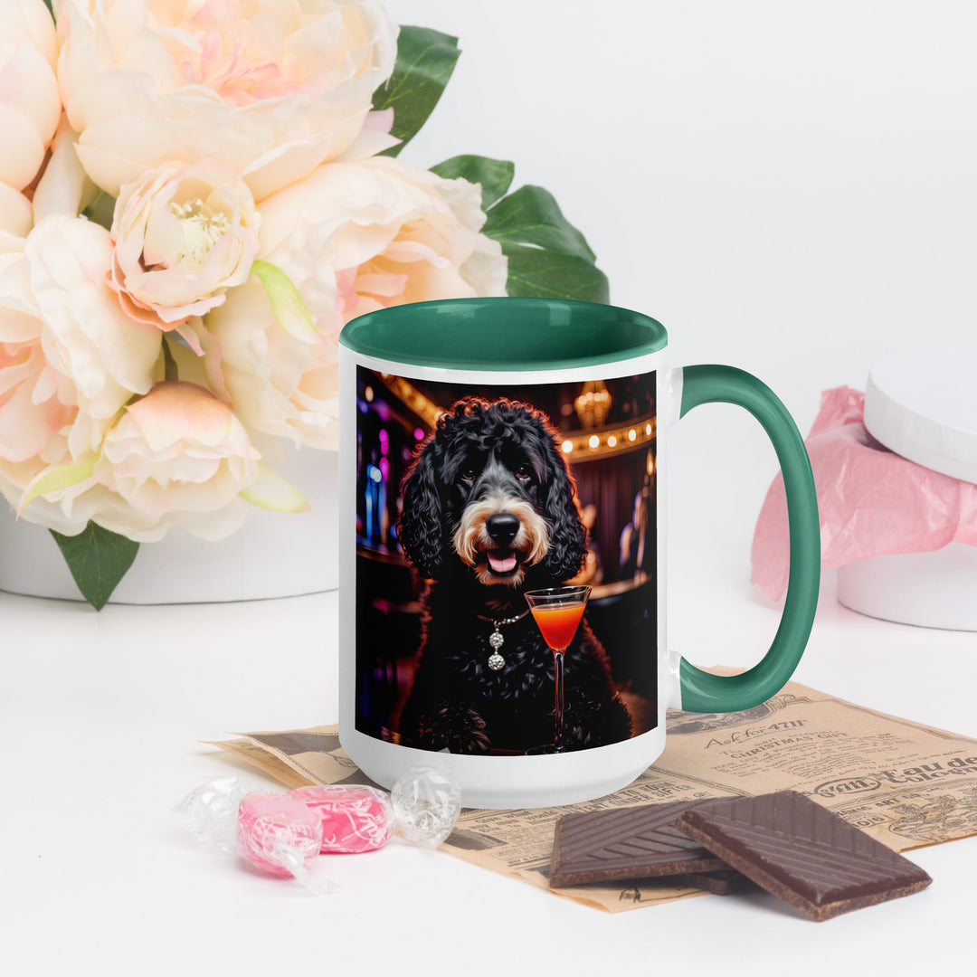 Bernedoodle General- Mug with Color Inside v11