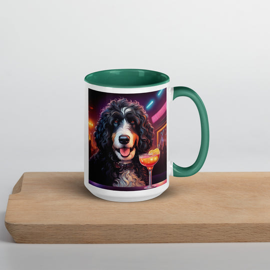 Bernedoodle General- Mug with Color Inside v12