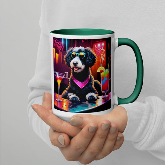 Bernedoodle General- Mug with Color Inside v17