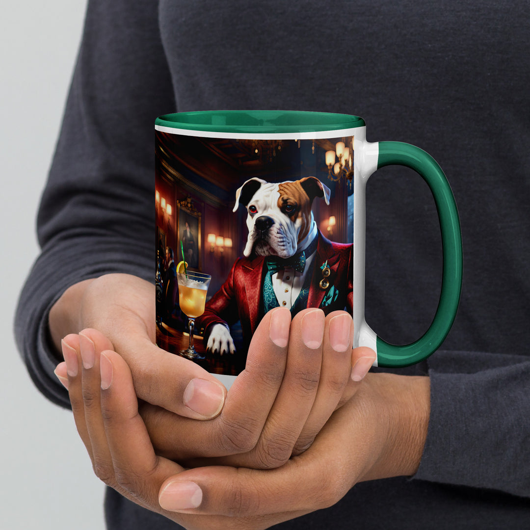 Catahoula Bulldog General- Mug with Color Inside v10