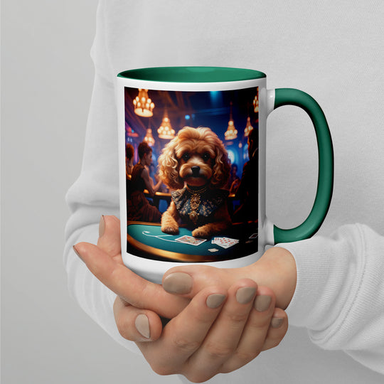 Cavapoo General- Mug with Color Inside v8