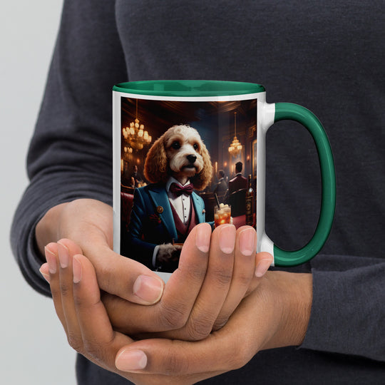 Cavapoo General- Mug with Color Inside v10