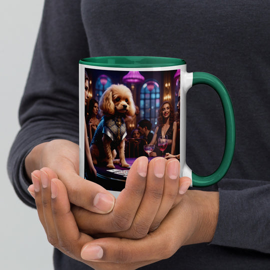 Cavapoo General- Mug with Color Inside v13