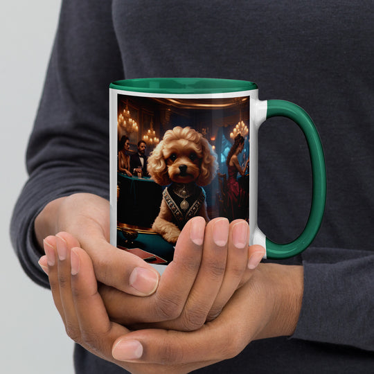 Cavapoo General- Mug with Color Inside v15