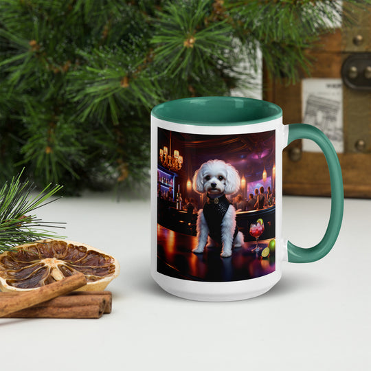 Cavapoo General- Mug with Color Inside v17