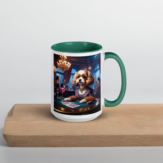 Cavapoo General- Mug with Color Inside v18