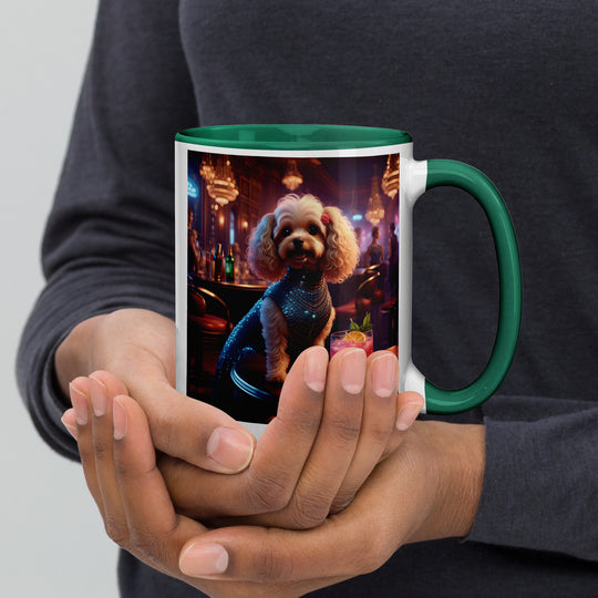 Cavapoo General- Mug with Color Inside v22