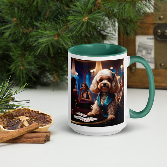 Cavapoo General- Mug with Color Inside v21