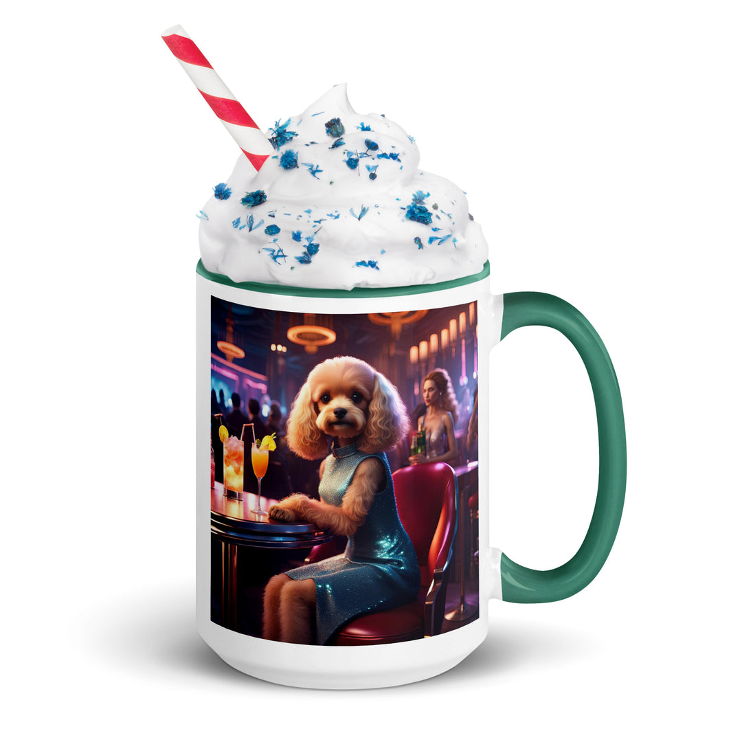 Cavapoo General- Mug with Color Inside v24