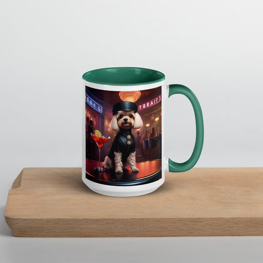 Cavapoo General- Mug with Color Inside v27