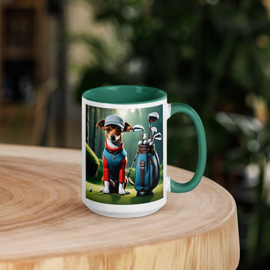 Chiweenie Golfer- Mug with Color Inside