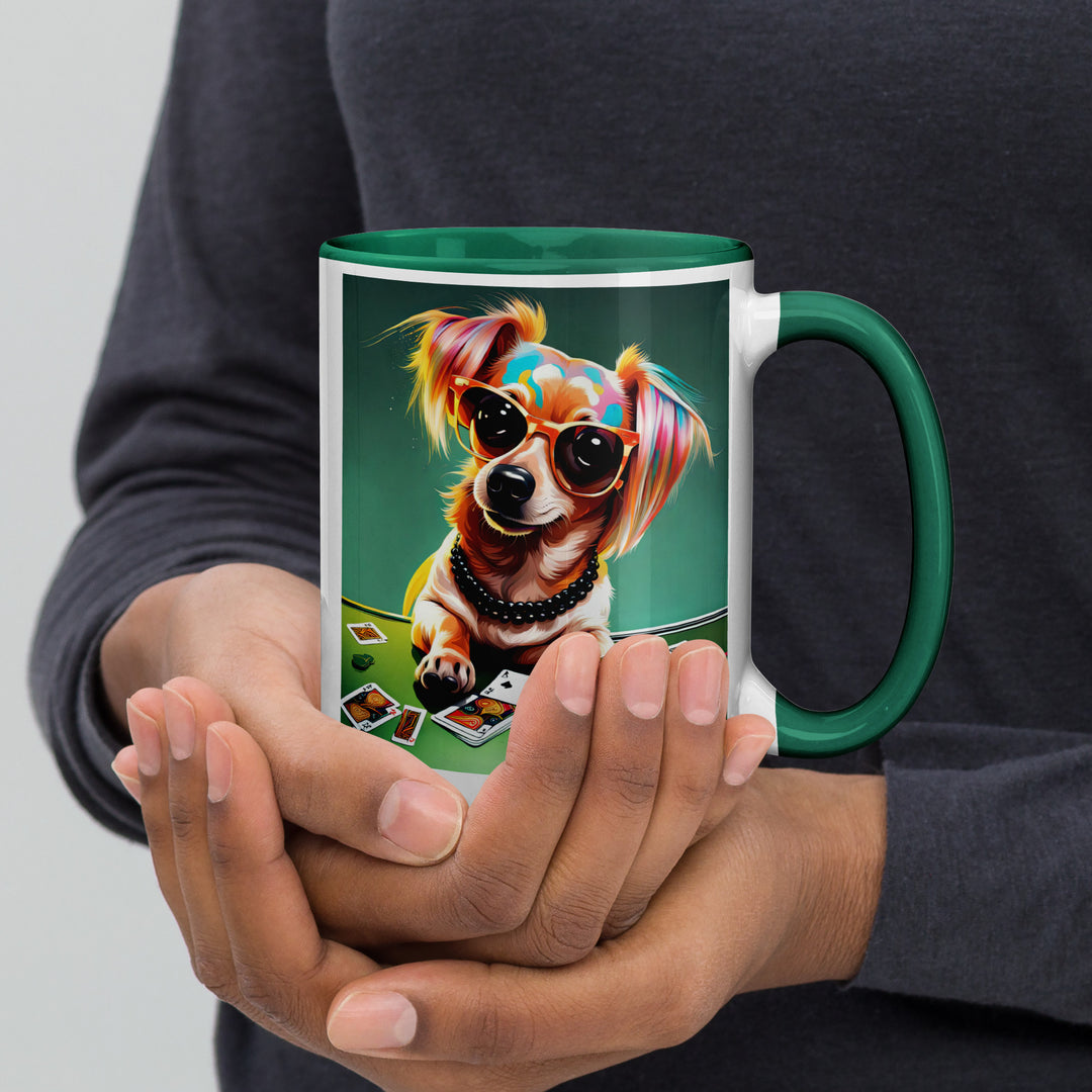 Chiweenie General- Mug with Color Inside v7