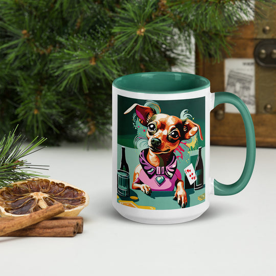 Chiweenie General- Mug with Color Inside v14